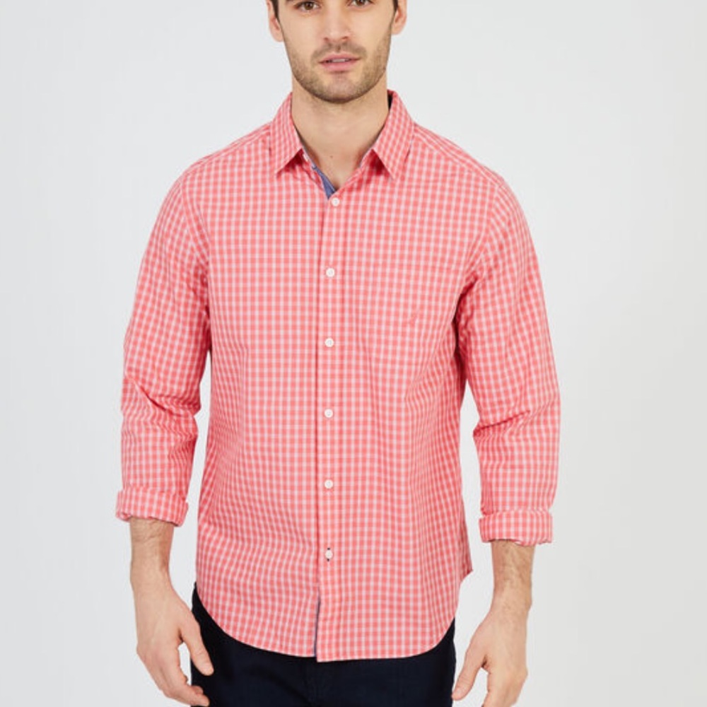Nautica PLAID CLASSIC FIT LONG SLEEVE BUTTON DOWN